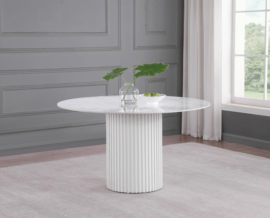 coaster-furniture-105580-acadia-round-53-inch-sintered-stone-top-dining-table-white