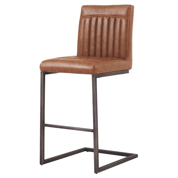 Ronan Faux Leather Counter Stool - Antique Cigar Brown
