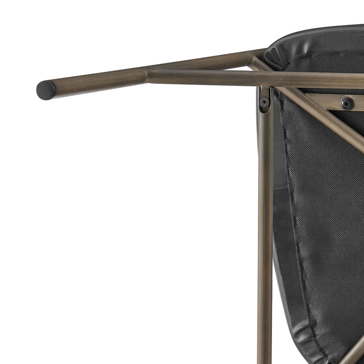 Kaiden Faux Leather Counter Stool - Cano Black - view 12