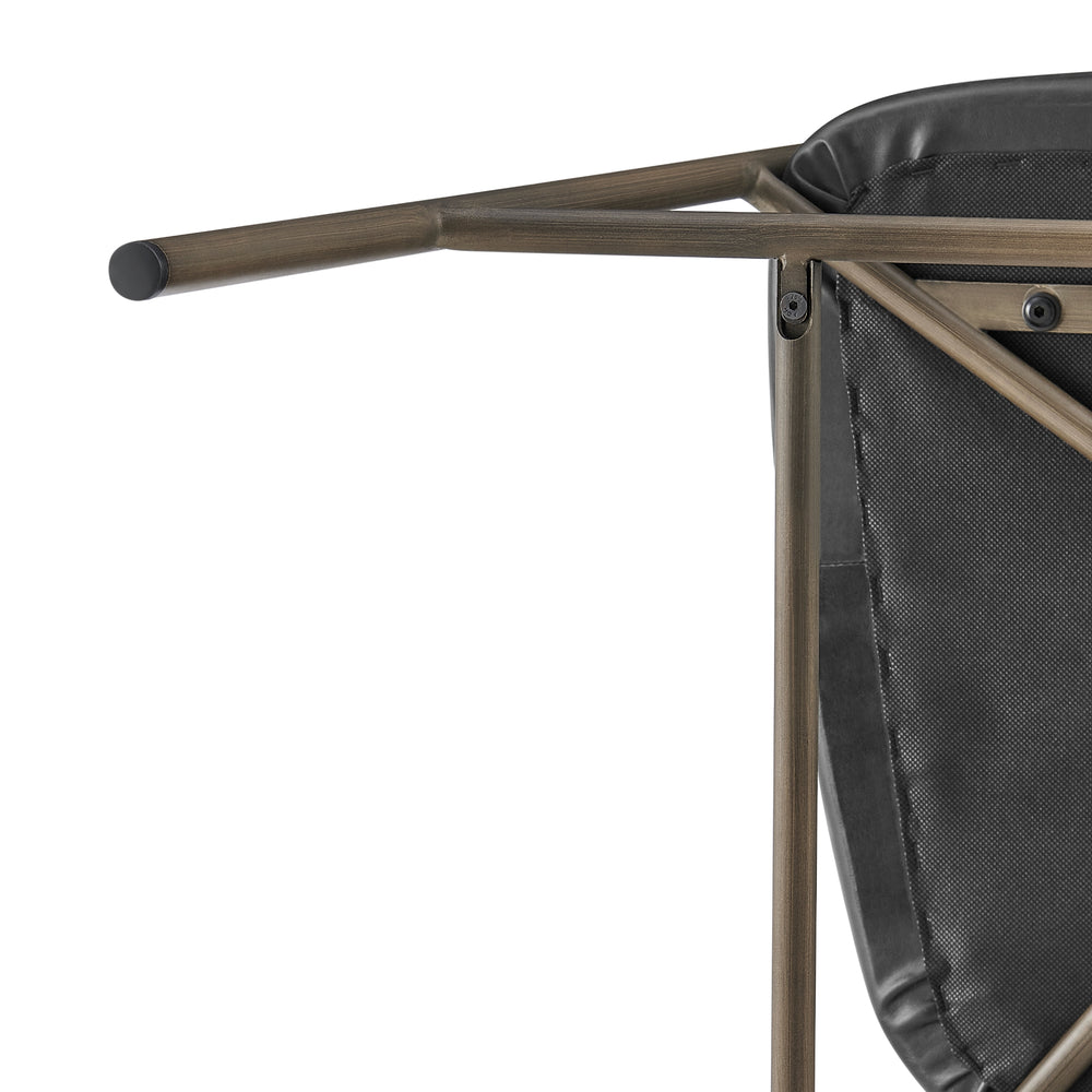 Kaiden Faux Leather Counter Stool - Cano Black - view 12