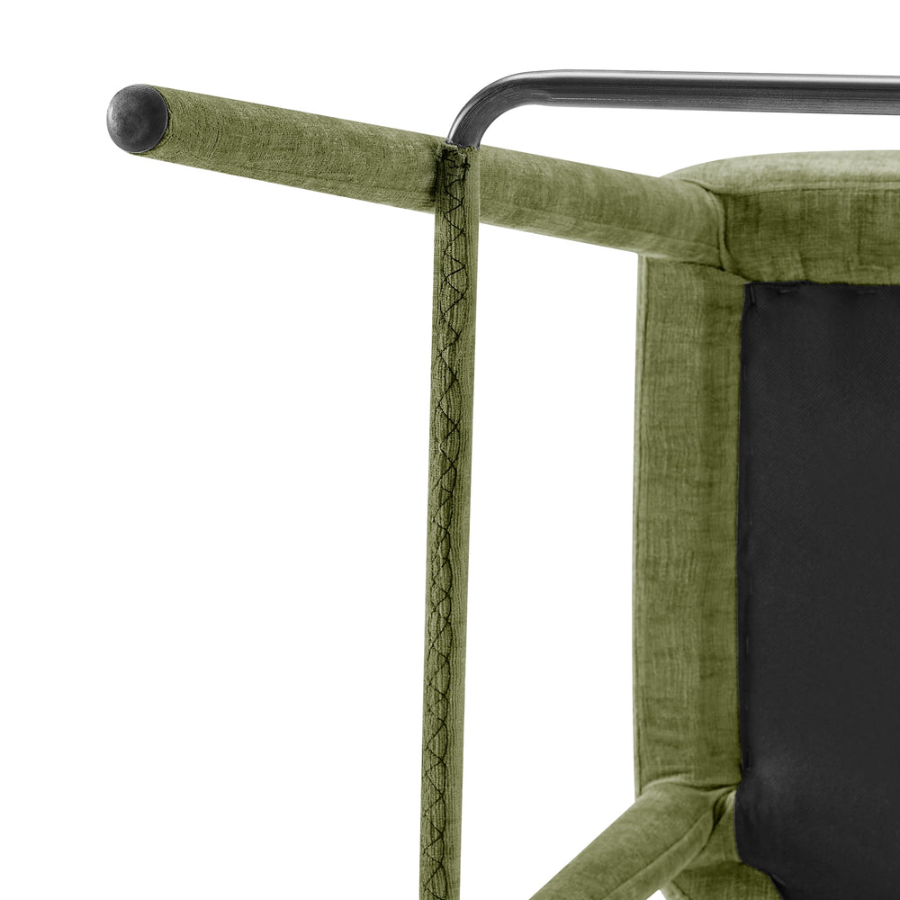Rylee Chenille Backless Counter Stool - Millburry Green - view 12