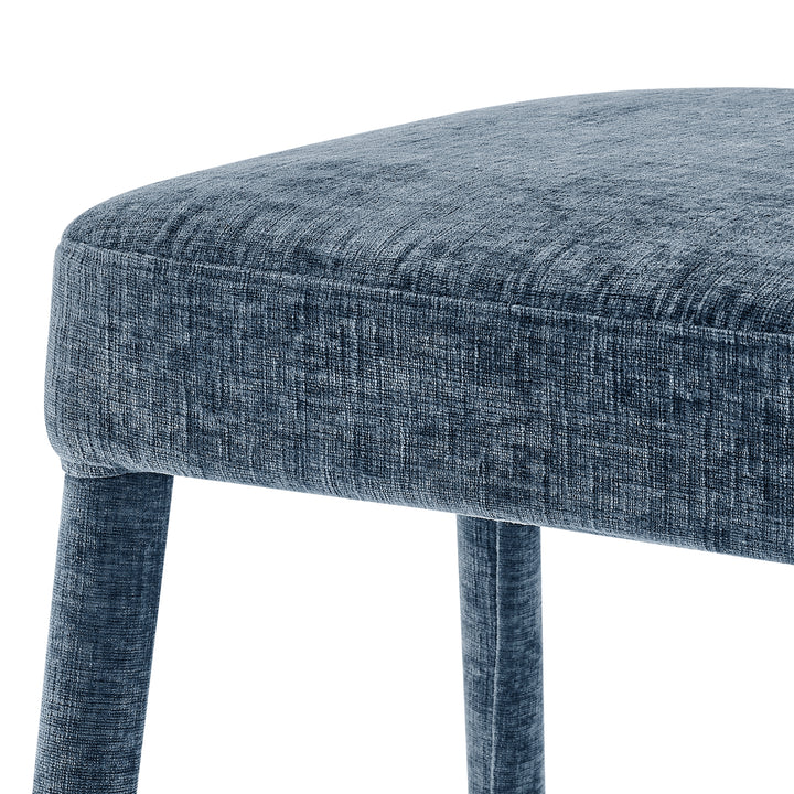 Rylee Chenille Backless Counter Stool - Millburry Blue - view 9