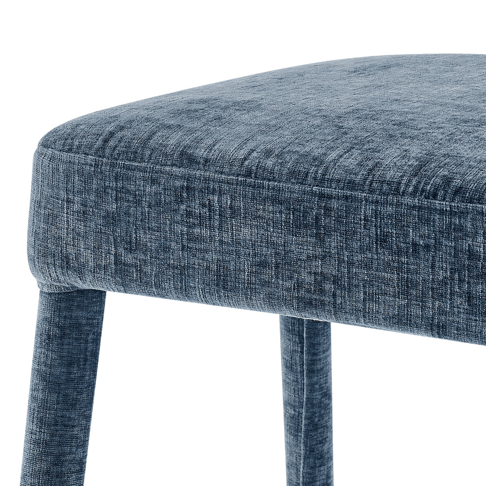 Rylee Chenille Backless Counter Stool - Millburry Blue - view 9