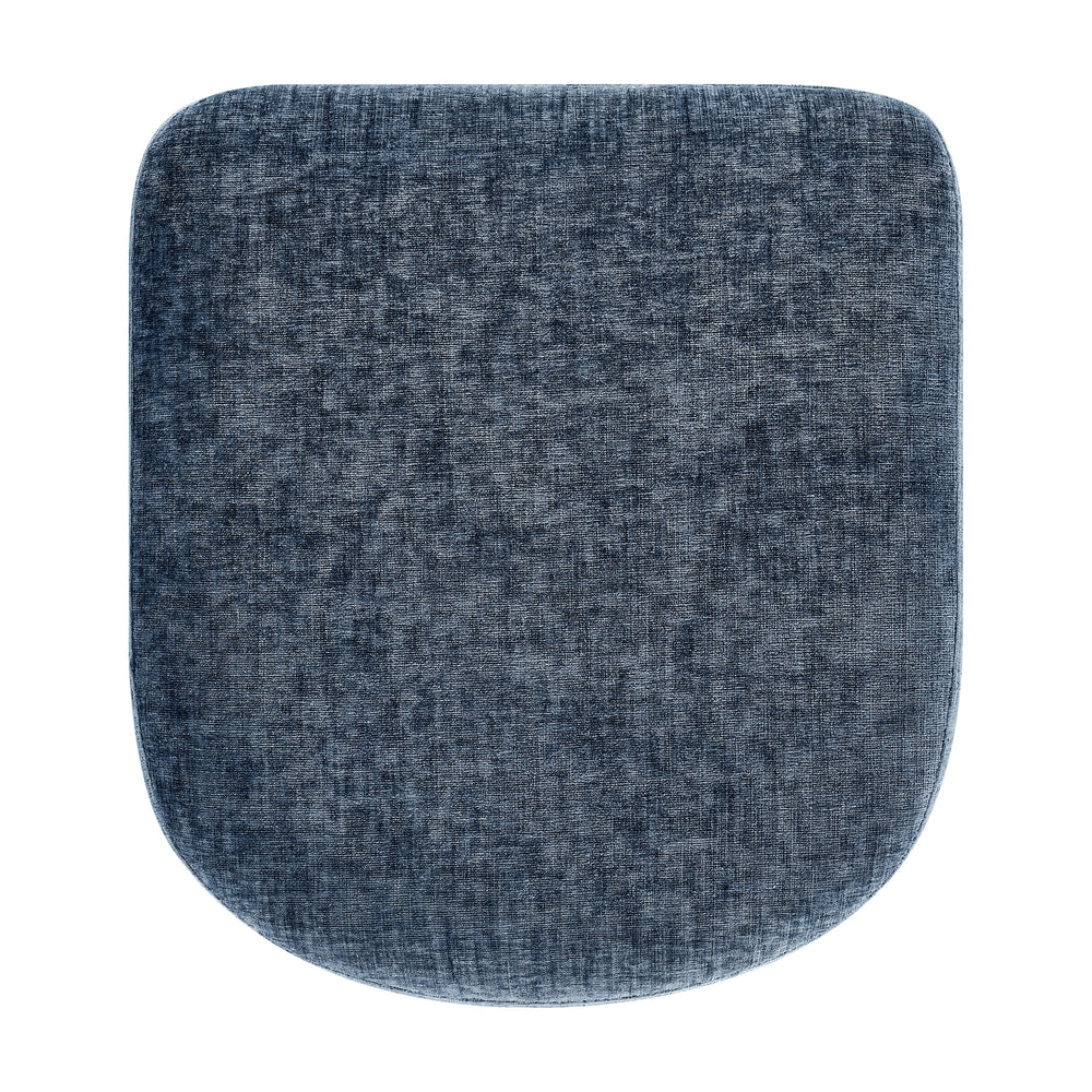 Rylee Chenille Backless Counter Stool - Millburry Blue - view 8