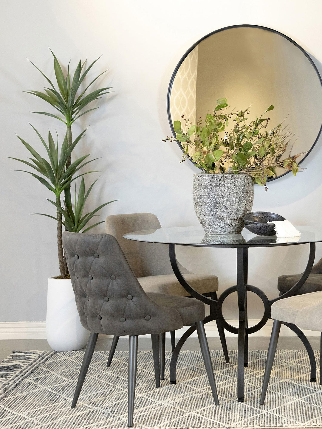 Coaster Furniture 106046 Cosmo Upholstered Dining Side Chair Grey