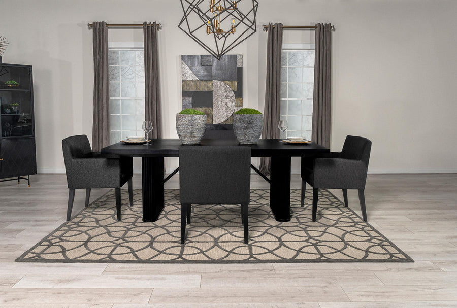 coaster-furniture-106251-s5-catherine-5-piece-rectangular-dining-table-set-black
