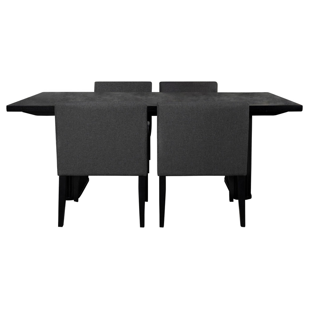 coaster-furniture-106251-s5-catherine-5-piece-rectangular-dining-table-set-black