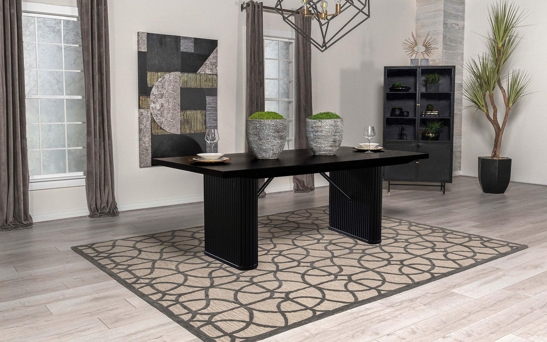coaster-furniture-106251-catherine-rectangular-84-inch-wood-dining-table-black