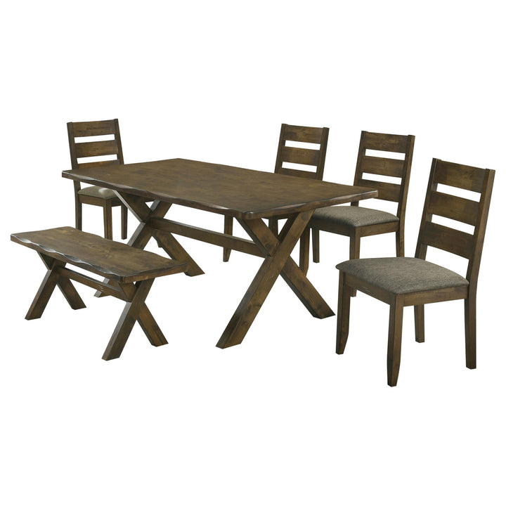 coaster-furniture-106381-s6-alston-6-piece-rectangular-dining-table-set-knotty-nutmeg