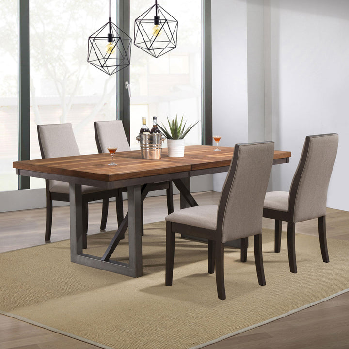 coaster-furniture-106581-s5g-spring-creek-5-piece-rectangular-dining-table-set-taupe