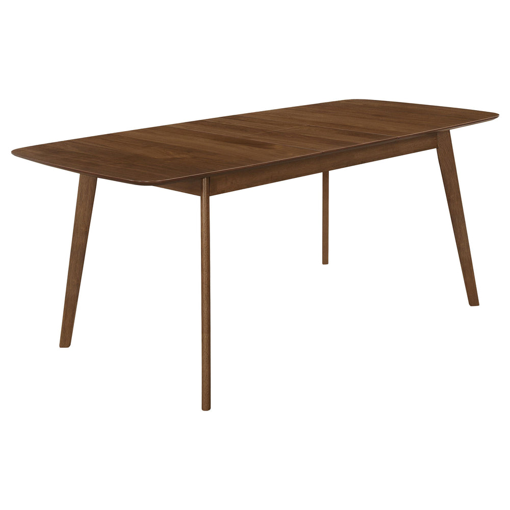 Coaster Furniture 106591 Redbridge 75-inch Extension Leaf Dining Table Natural Walnut