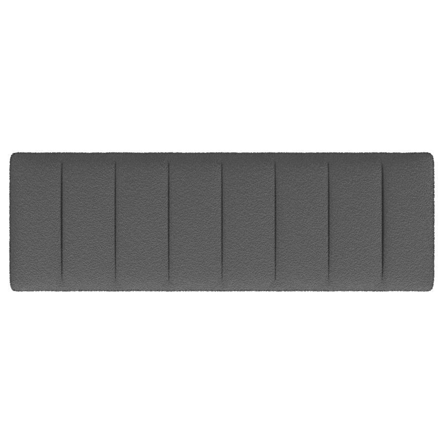 Mesa - Boucle Upholstered Tufted Accent Bench - Charcoal