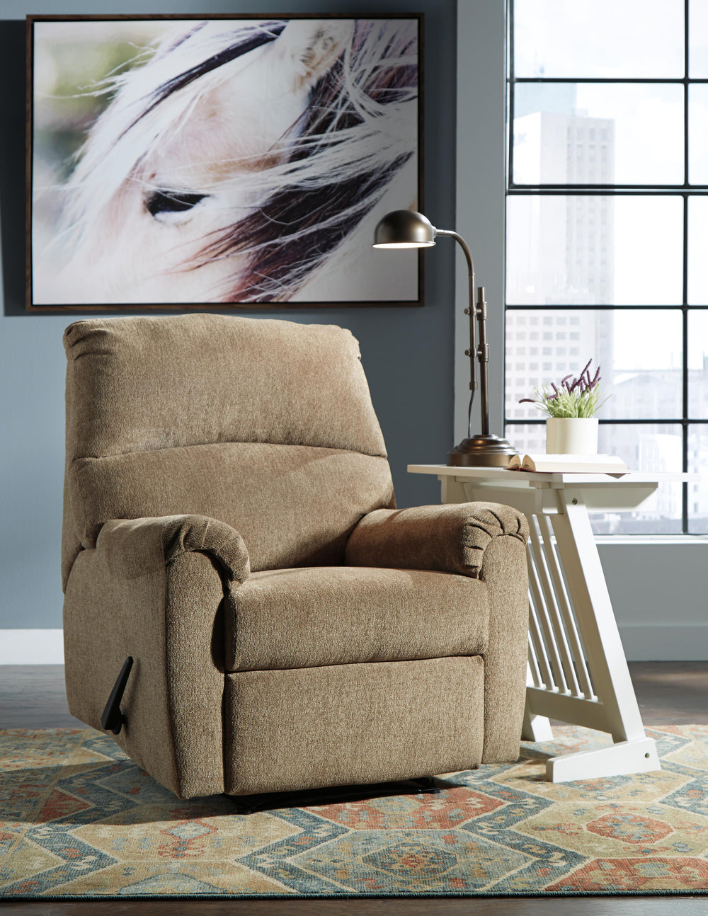Nerviano Recliner - Light Brown (7)