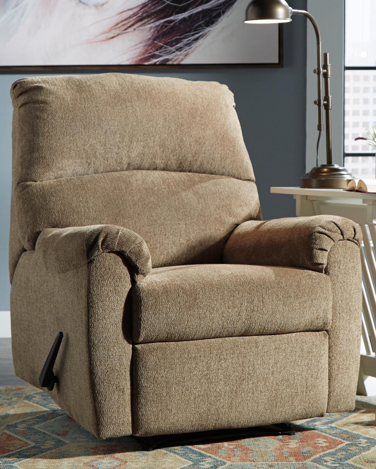 Nerviano Recliner - Light Brown (2)