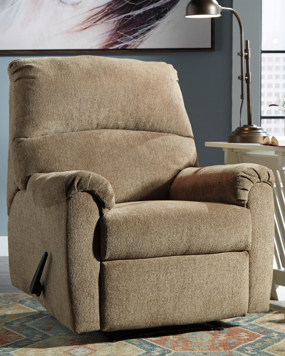 Nerviano Recliner - Light Brown (2)