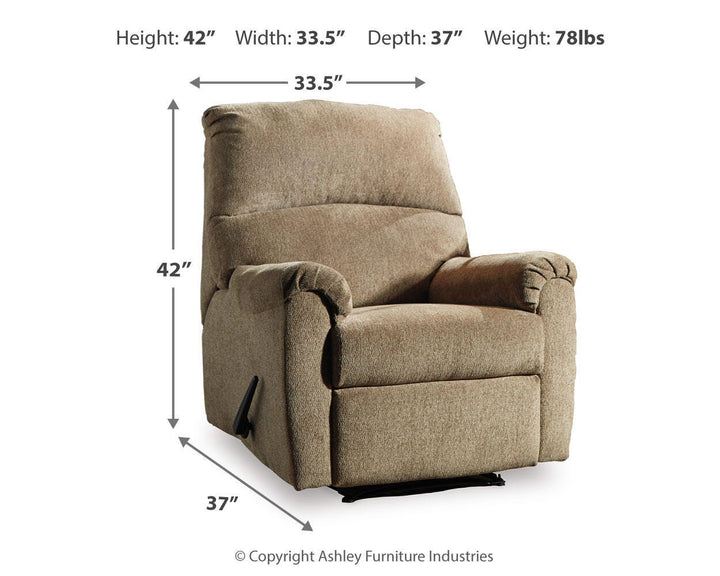 Nerviano Recliner - Light Brown (4)