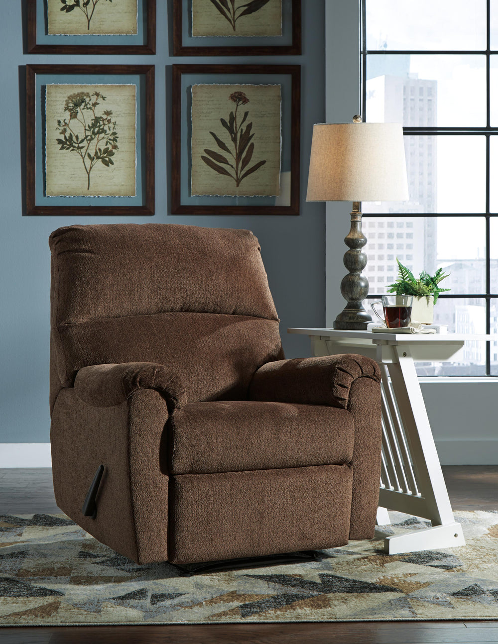 Nerviano Recliner - Dark Brown (7)