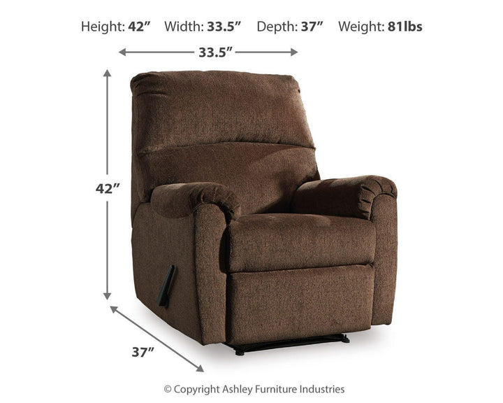 Nerviano Recliner - Dark Brown (4)