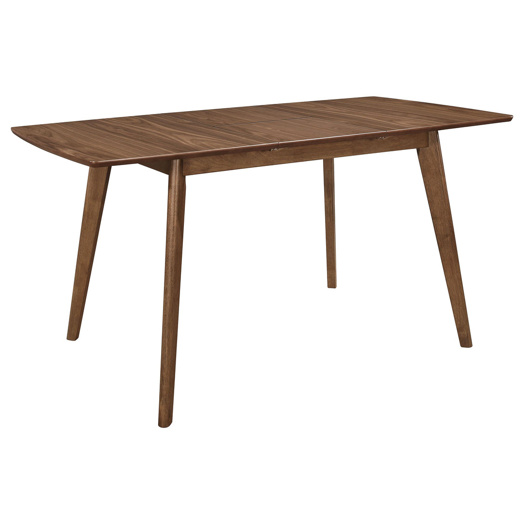 Coaster Furniture 108080 Alfredo 63-inch Extension Leaf Dining Table Natural Walnut