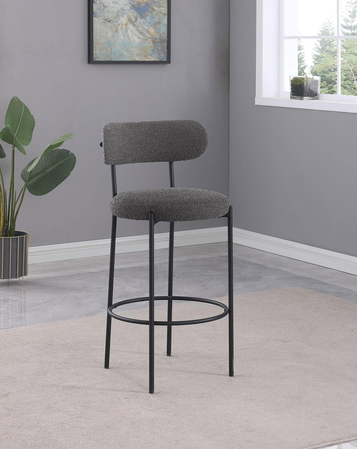 Coaster Furniture 108199 Viola Boucle Upholstered Bar Chair Grey
