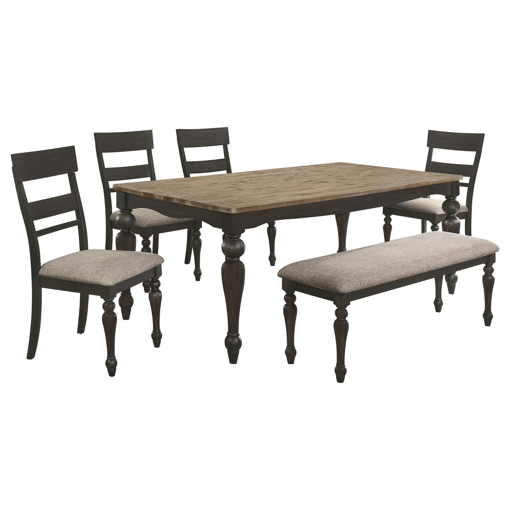 coaster-furniture-108221-s6-bridget-6-piece-rectangular-dining-set-charcoal-sand-through