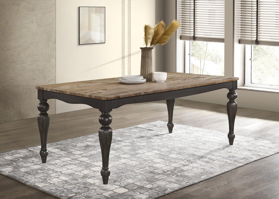 coaster-furniture-108221-bridget-rectangular-79-inch-dining-table-brown-brushed