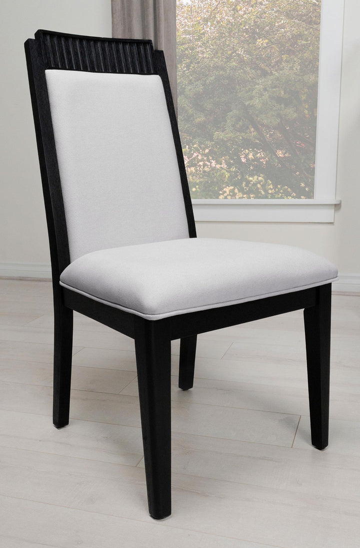 Coaster Furniture 108232 Brookmead Wood Dining Side Chair Ivory and Black