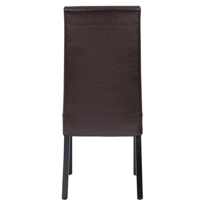 Valencia Leather Dining Side Chair - Brown - view 6