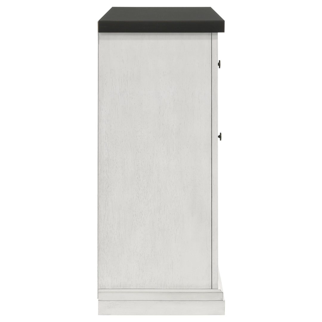 Aventine 5-drawer Sideboard Buffet Cabinet Vintage White