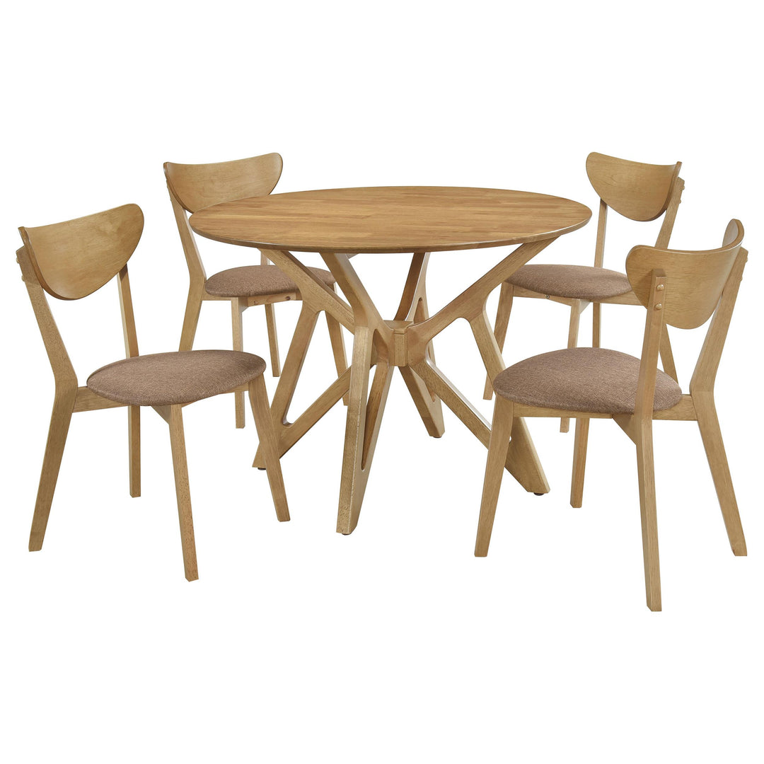 coaster-furniture-108440-s5-elowen-5-piece-round-solid-wood-dining-set-light-walnut