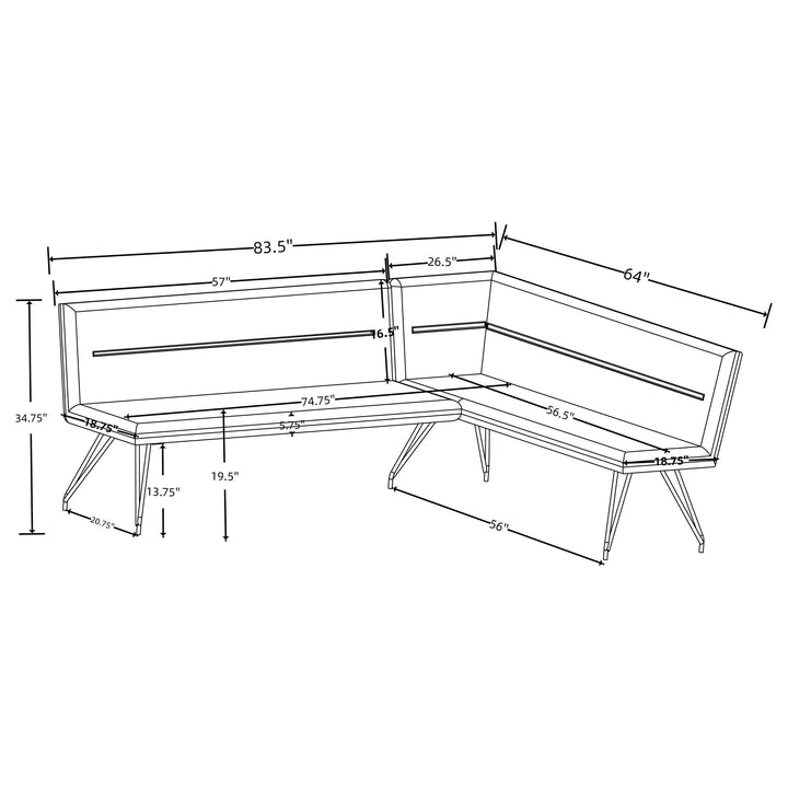 Coaster Furniture 224731KE-S5 Lucia 5-piece Eastern King Bedroom Set Beige and White