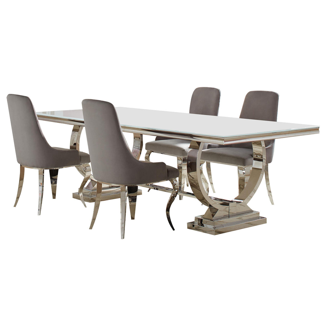coaster-furniture-108811-s5g-antoine-5-piece-rectangular-glass-top-dining-table-set-grey