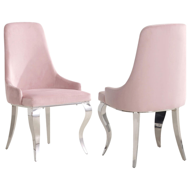 coaster-furniture-108813-antoine-velvet-upholstered-dining-side-chair-pink