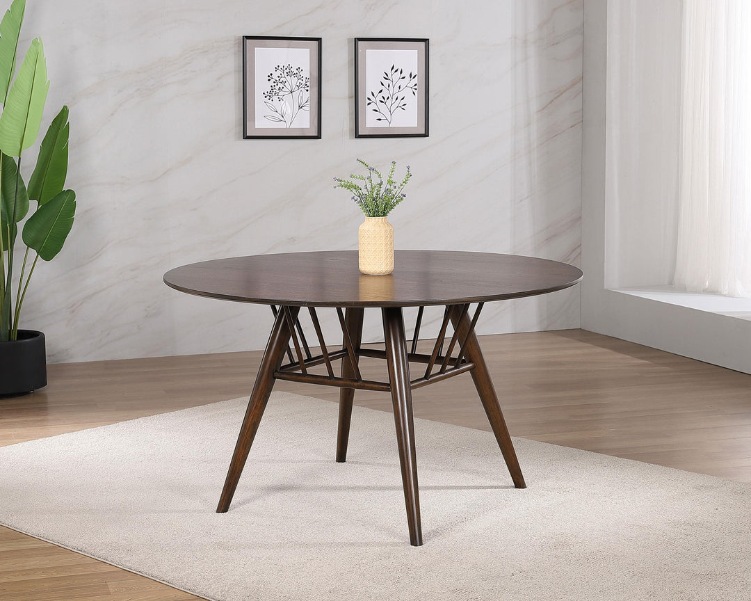 coaster-furniture-108891-everton-round-53-inch-wood-dining-table-dark-walnut