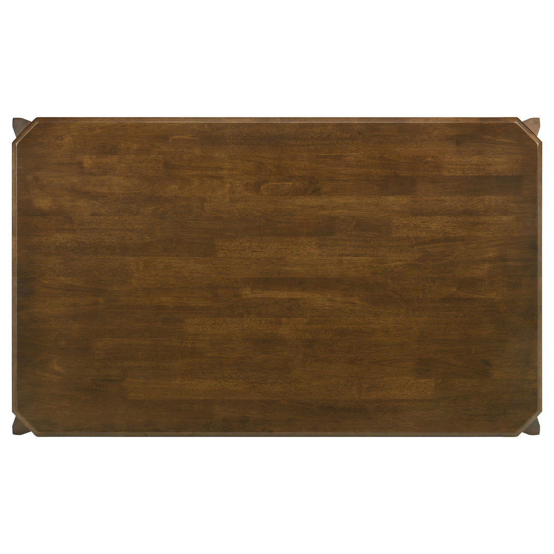 Almonte - 7 Piece Rectangular Dining Set - Dark Brown