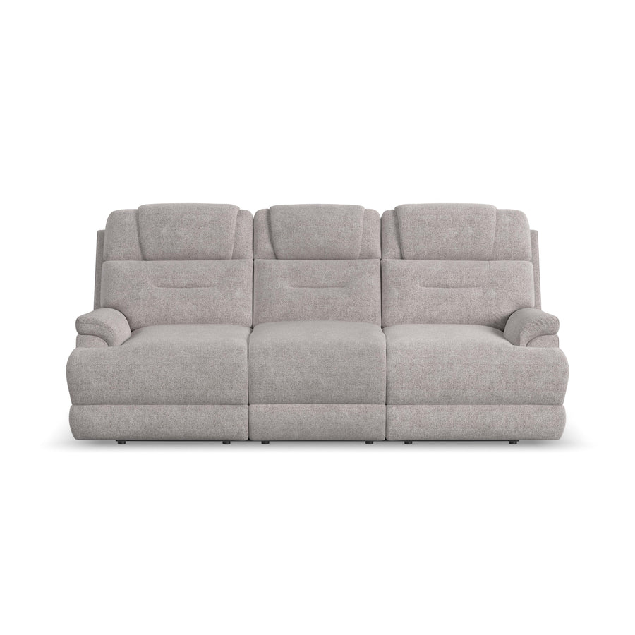 Flexsteel 1080-63P5-35201 Zofa  Power Sleep Sofa With Power Headrests & Lumbar  Dove
