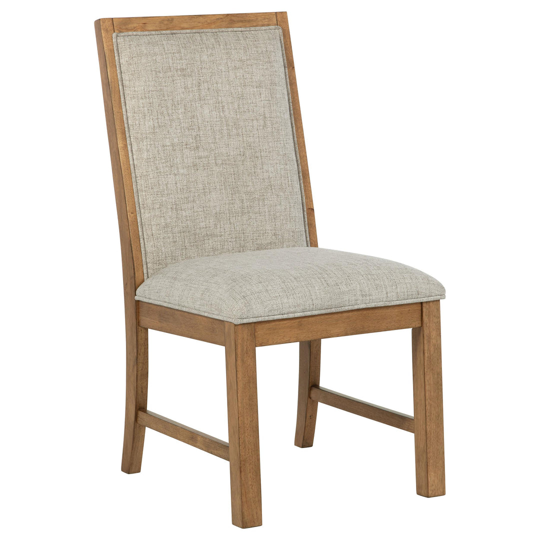 Coaster Furniture 109102 Bruner Upholstered Side Chair Natural Brown
