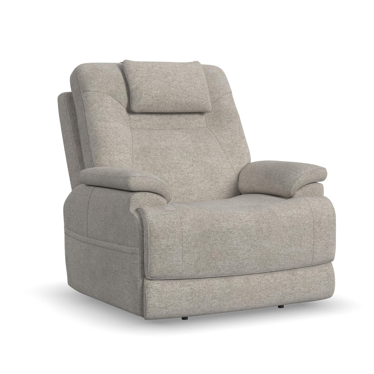 Zecliner Model 2+ Fabric Power Lift Sleep Recliner with Power Headrest, Lumbar, Heat & Massage in Shell