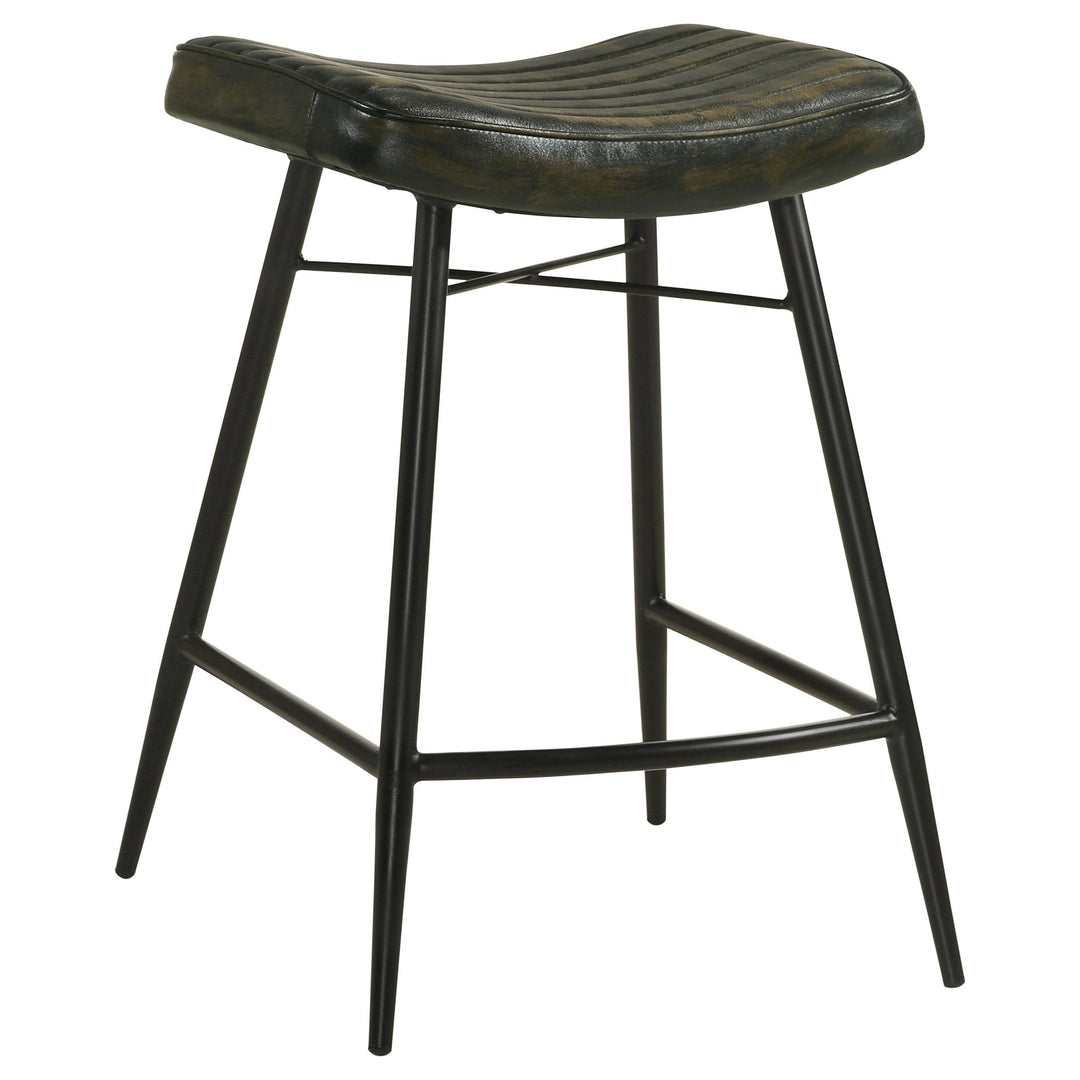 Coaster Furniture 109258 Bayu Leather Upholstered Counter Stool Espresso
