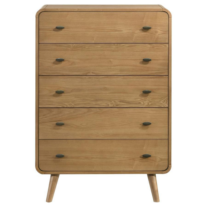 Robyn - 5-Drawer Bedroom Chest Of Drawers - Light Ash