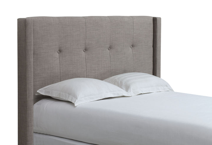 Modus Furniture 3Zh3L4Bh7 Madeleine Wingback Upholstered Headboard In Dolphin Linen