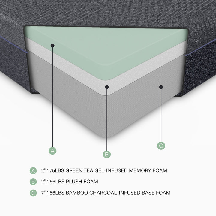 11" Gel - Infused Memory Foam Mattress Gel Foam Mattresses modern furniture Contempo Furniture