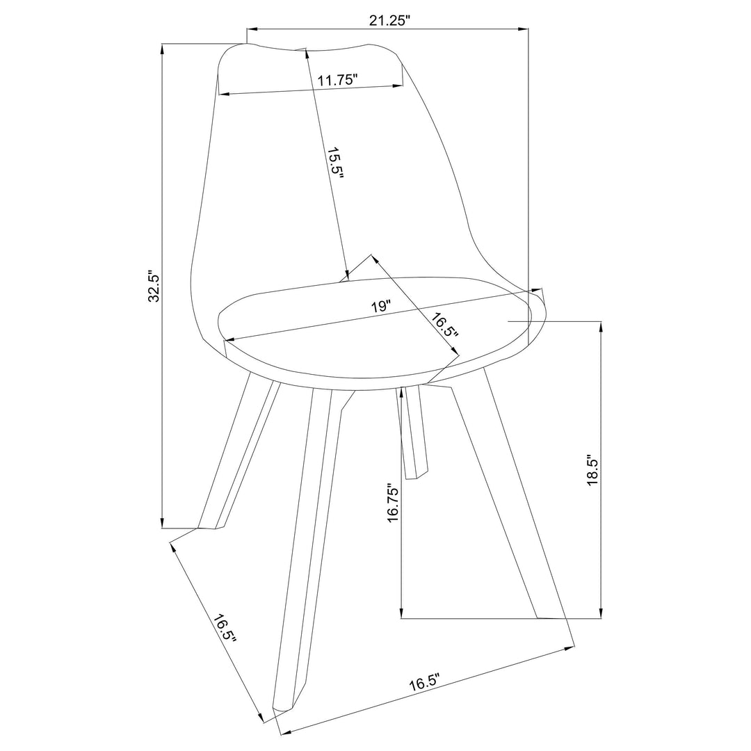 Coaster Furniture 224731KE-S5 Lucia 5-piece Eastern King Bedroom Set Beige and White