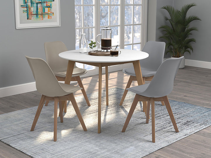 Coaster Furniture 224731KE-S5 Lucia 5-piece Eastern King Bedroom Set Beige and White