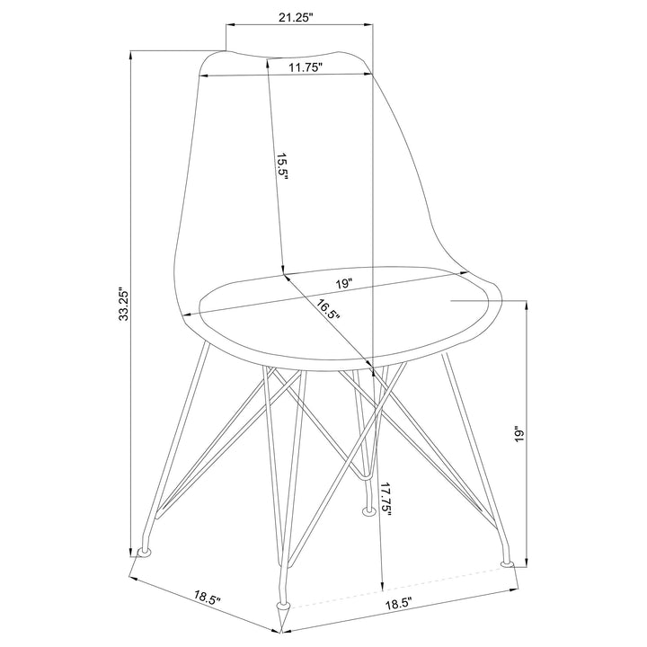 Coaster Furniture 224731KE-S5 Lucia 5-piece Eastern King Bedroom Set Beige and White