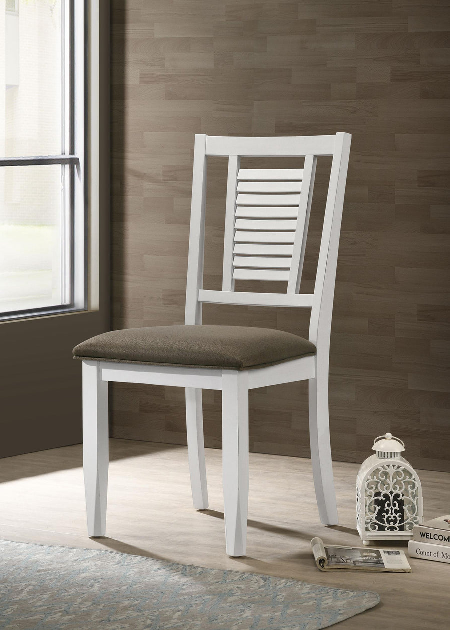 Coaster Furniture 110412 Appleton Wood Dining Side Chair Distressed White