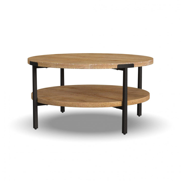 flexsteel-w1077-034-millwork-round-coffee-table-light-brown