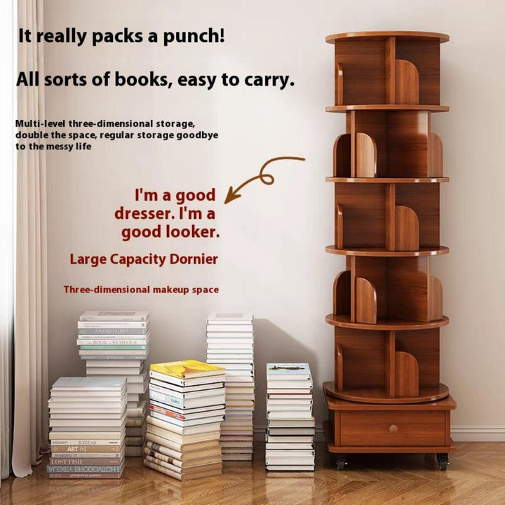 corner-360-degrees-rotating-6-tier-bookshelf-with-wheels-walnut-brown
