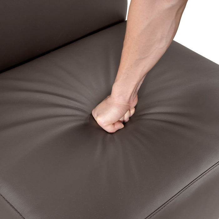 Houghton Leather Accent Chair in Dark Brown