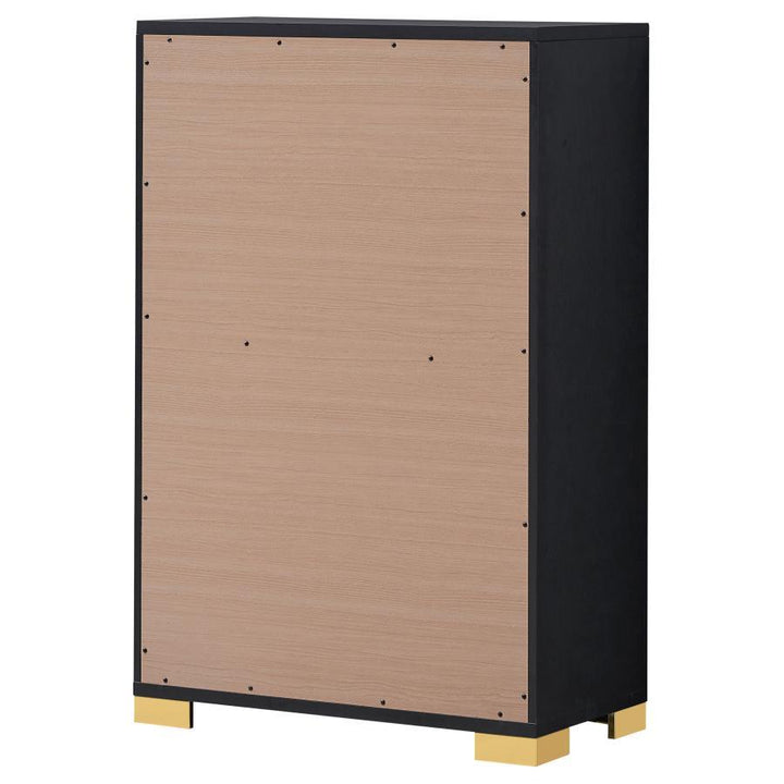 Marceline - 5-Drawer Bedroom Chest - Black